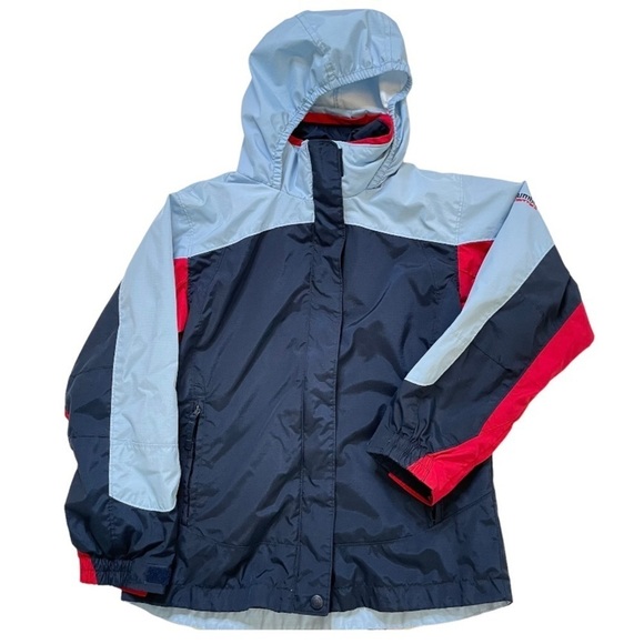 Columbia Vertex color block hooded lightweight jacket sz 10-12 - Picture 1 of 13